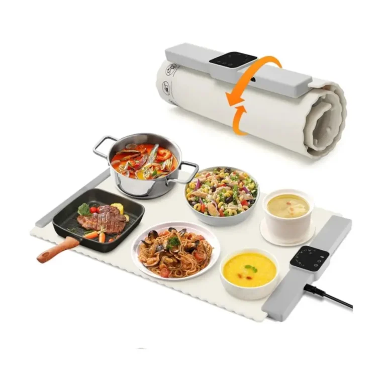 Electric Food Warming Tray 26" x 15.5" Foldable Silicone Heating Mat