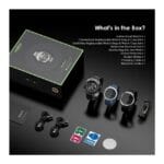 Oraimo Watch Pro X OSW-851H 1.43" AMOLED Smart Watch with Bluetooth Calling, 2 Extra Replaceable Cases & Straps, IP68 Waterproof