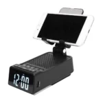Phone Stand with Bluetooth Speaker, Wireless Charger & Alarm Clock