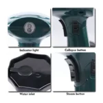 RAF R.1277 Handheld Garment Steamer Iron – 1600W, 200ml Water Tank, Foldable Handle