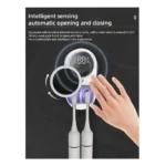 UV Toothbrush Sanitizer Case with Wall Mount, Rechargeable 1800mAh Electric Toothbrush Holder
