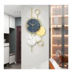 Large Metal Wall Clock – Modern Silent Non-Ticking Quartz Decorative Wall Clock