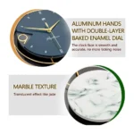 Large Metal Wall Clock – Modern Silent Non-Ticking Quartz Decorative Wall Clock