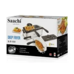 Saachi NL-DF-4765T 6L Stainless Steel Deep Fat Fryer with Cover, Fish Frying Basket, Timer & Adjustable Thermostat – 2000W