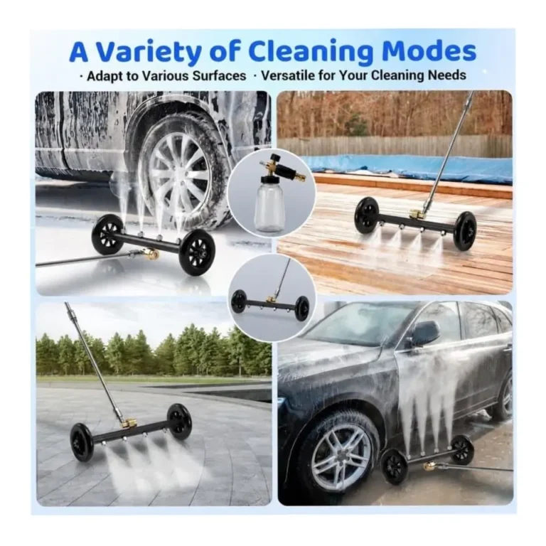16-Inch 2-in-1 Pressure Washer Undercarriage Cleaner with Foam Cannon