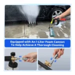 16-Inch 2-in-1 Pressure Washer Undercarriage Cleaner with Foam Cannon