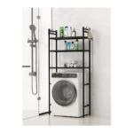 Bathroom & Washing Machine Storage Shelf – 3-Tier Over-The-Washer Organizer Rack with Large Storage