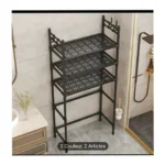 Bathroom & Washing Machine Storage Shelf – 3-Tier Over-The-Washer Organizer Rack with Large Storage