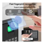 Yesido KM30 Smart Biometric Attendance Machine – 5-in-1 Face, Fingerprint, Palm Vein, Card & Password Time Clock with 2.8" LCD Display