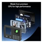 Yesido KM30 Smart Biometric Attendance Machine – 5-in-1 Face, Fingerprint, Palm Vein, Card & Password Time Clock with 2.8" LCD Display