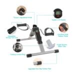 2-in-1 Foldable Mini Pedal Exerciser Bike with LCD Display, Adjustable Resistance Under Desk Arm & Leg Exercise Cycle