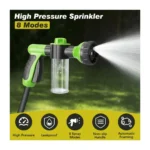 8-in-1 High-Pressure Foam Water Gun Sprayer for Garden & Car Washing