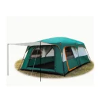 8-Person Family Camping Tent with Rainfly, Large Front Canopy & Ventilation Windows