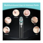 Age-R Booster-H Anti-Aging Facial Treatment Device – 5-Minute Home Skin Care, Black & Silver