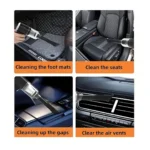 AS-228 3-in-1 Rechargeable Mini Vacuum Cleaner – 120W, 5000Pa Suction, Blower & Inflator, 1200mAh Battery