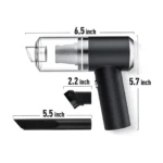 AS-228 3-in-1 Rechargeable Mini Vacuum Cleaner – 120W, 5000Pa Suction, Blower & Inflator, 1200mAh Battery