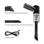 AS-228 3-in-1 Rechargeable Mini Vacuum Cleaner – 120W, 5000Pa Suction, Blower & Inflator, 1200mAh Battery