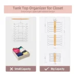 Wooden 360° Rotating Bra & Tank Top Hanger Organizer – 12 Hook Space Saving Closet Storage Rack