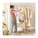 Wooden 360° Rotating Bra & Tank Top Hanger Organizer – 12 Hook Space Saving Closet Storage Rack