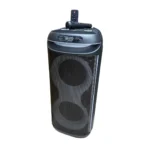 Digiwave DW-PS5019 80W Rechargeable Party Speaker with Dual 8-Inch Woofers, Bluetooth, Wireless Microphone
