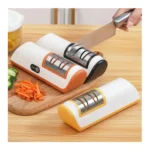 Rechargeable Electric Knife Sharpener – 2-Stage Sharpening, 6000–7000 RPM, USB Charging
