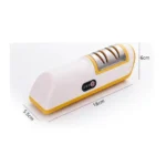 Rechargeable Electric Knife Sharpener – 2-Stage Sharpening, 6000–7000 RPM, USB Charging