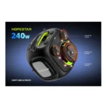Hopestar PartyOne Ultimate 240W High Power Outdoor Party Speaker Bluetooth 5.3, 30,000mAh Battery, Dual Wireless Microphones