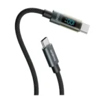 Oraimo OCD-175CC Digiline 100W USB-C to USB-C Fast Charging Cable – 5A, 1.2m, Digital Display