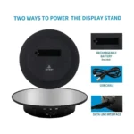 Portable Motorized Photography Display Stand – 360° Rotating Turntable, 8kg Capacity