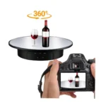 Portable Motorized Photography Display Stand – 360° Rotating Turntable, 8kg Capacity