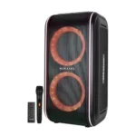 Sonashi SPS-8019R Dual 6.5 inch Rechargeable Bluetooth Speaker, 30W, TWS, Karaoke, FM Radio, Wireless Microphone & Disco Lights