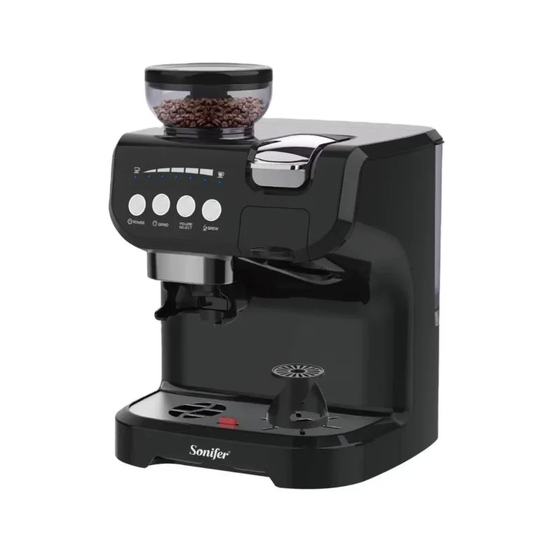 SONIFER SF-3570 3-in-1 Coffee Machine with Grinder – 1450W, 19-Bar Pressure, 150g Bean Container, 2L Water Tank