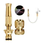 Brass Adjustable High-Pressure Hose Spray Nozzle 1/2" – Twist-Control Water Gun