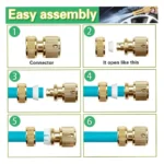 Brass Adjustable High-Pressure Hose Spray Nozzle 1/2" – Twist-Control Water Gun