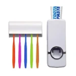 Automatic Toothpaste Dispenser with Detachable Toothbrush Holder – Wall-Mounted