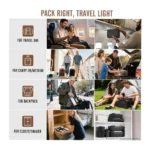 8-Piece Travel Packing Cubes Set – Lightweight Polyester Luggage Organizer with Shoe Bag, Hanging Toiletry Bag, Laundry Bag & Accessories Pouch