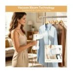 2-in-1 Steam Iron & Handheld Garment Steamer with Suction – 1300–1500W, Ceramic Soleplate, 3500 Pa & 100ml Tank