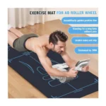 Exercise Mat for Ab Roller & Yoga – 7mm Thick Non-Slip TPE Workout Mat