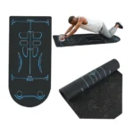 Exercise Mat for Ab Roller & Yoga – 7mm Thick Non-Slip TPE Workout Mat
