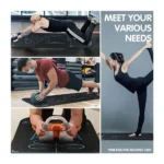 Exercise Mat for Ab Roller & Yoga – 7mm Thick Non-Slip TPE Workout Mat