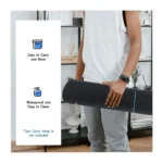 Exercise Mat for Ab Roller & Yoga – 7mm Thick Non-Slip TPE Workout Mat