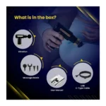 Rechargeable Massage Gun with 4 Interchangeable Heads – Full Body Deep Tissue Percussion Massager
