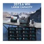 DaranEner NEO2000 2000WPortable Power Station 2073.6Wh, LiFePO4 Battery