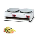 Double Gas Crepe & Pancake Maker – Non-Stick Hot Plate 40cm side by side