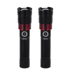 Geepas GFL4667 Zoomable Rechargeable LED Flashlight – 1500 Lumens, 600m Beam, 5 Hours Runtime, Type-C Charging - Image 2