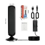 Digital HDTV Indoor Digital TV Antenna – 25dBi Amplified Free-to-Air TV Antenna with USB Power