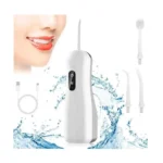 Rechargeable Water Flosser – Cordless Oral Irrigator with 200ml Water Tank & 4 Jet Tips