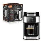 RAF R.196 1Litre 1050W Grind & Brew Coffee Maker With Grinder – Bean & Ground Coffee, Integrated Grinder