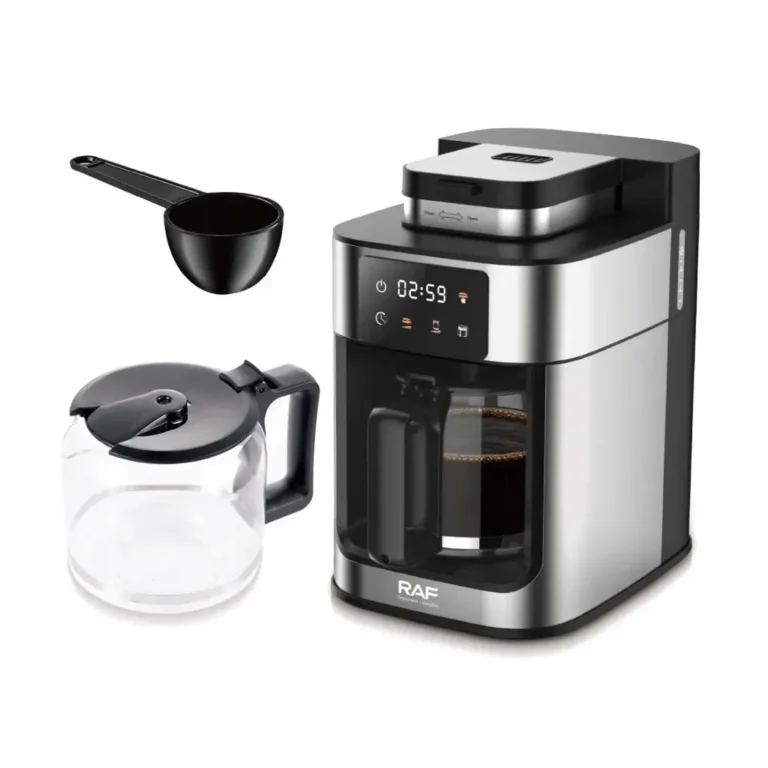 RAF R.196 1Litre 1050W Grind & Brew Coffee Maker With Grinder – Bean & Ground Coffee, Integrated Grinder