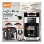 RAF R.196 1Litre 1050W Grind & Brew Coffee Maker With Grinder – Bean & Ground Coffee, Integrated Grinder